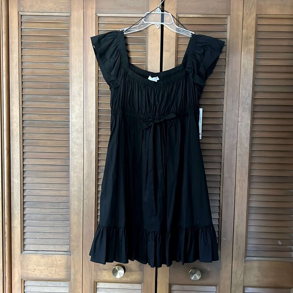 London Times 8P Black Midi Dress